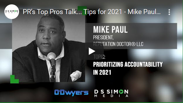 01/11/21 PR’s Top Pros Talk…Tips for 2021 – Mike Paul-
